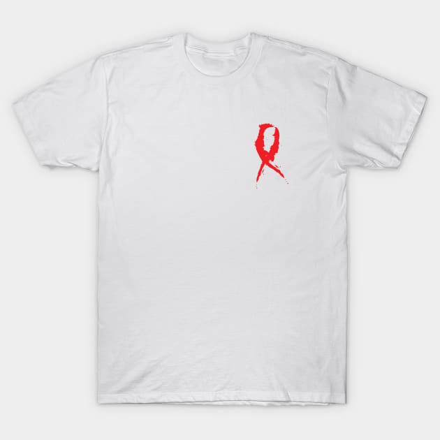 Red Awareness Ribbon T-Shirt by Stonework Design Studio